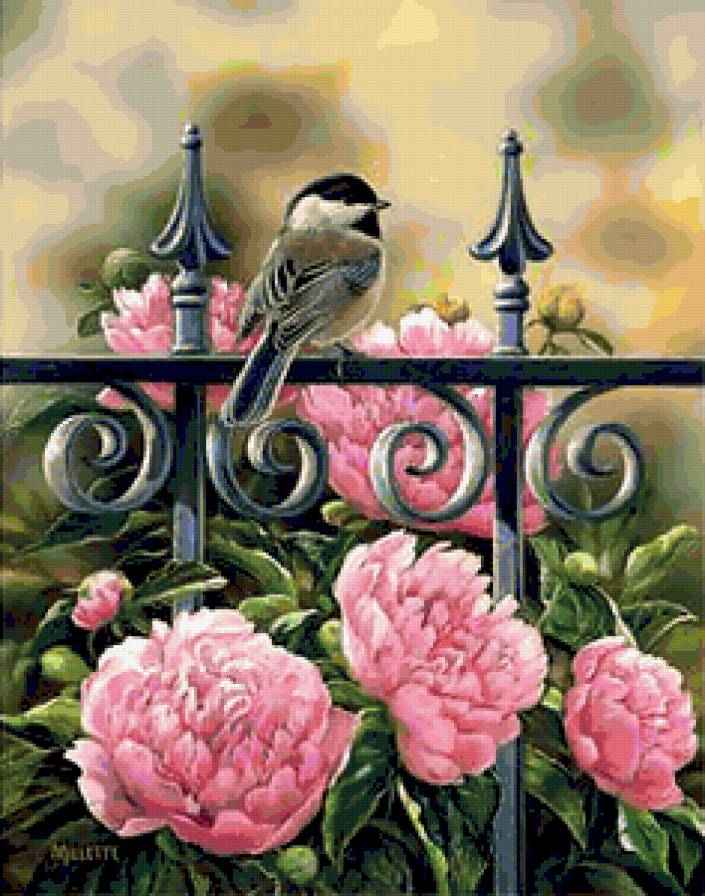 87665 - роза, розы, букет, домик, цветок, цветы, ваза, дом - предпросмотр