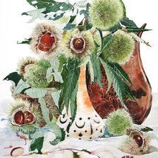 Схема вышивки «каштаны»