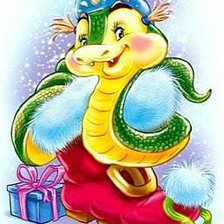 Схема вышивки «год змеи»