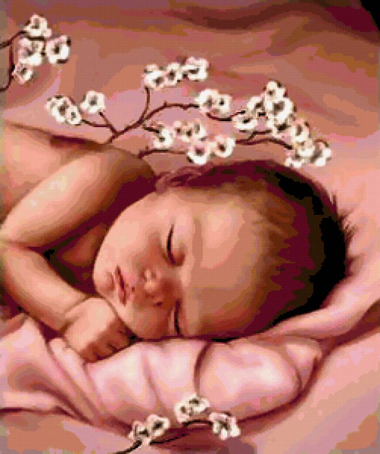 7658 - детям, лица, детское, цветы, дети, розы, ребенок - предпросмотр