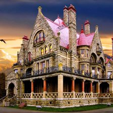 Схема вышивки «сказочный дом»