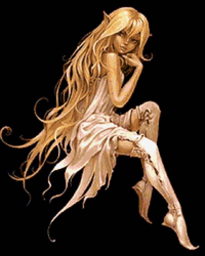 эльфийка 2 - девушка, эльф. фэнтези - предпросмотр