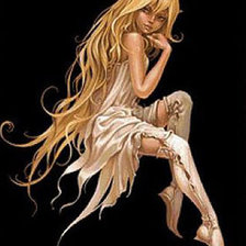 Схема вышивки «эльфийка 2»