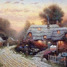 Схема вышивки «сказочный домик»