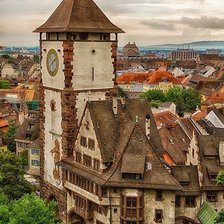 Схема вышивки «Улицы городов»