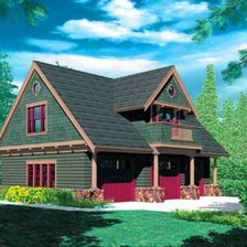 Схема вышивки «домик»