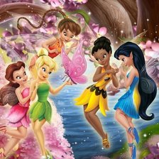 Схема вышивки «Тинкер Белл»