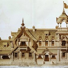 Схема вышивки «терем»