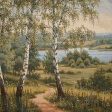 Схема вышивки «березка»