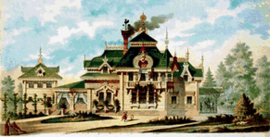 терем - терем, особняк, домик, изба, деревянный, дом - предпросмотр