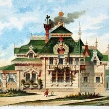 Схема вышивки «терем»