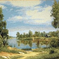 Схема вышивки «к речке»