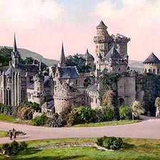 Схема вышивки «замки мира»