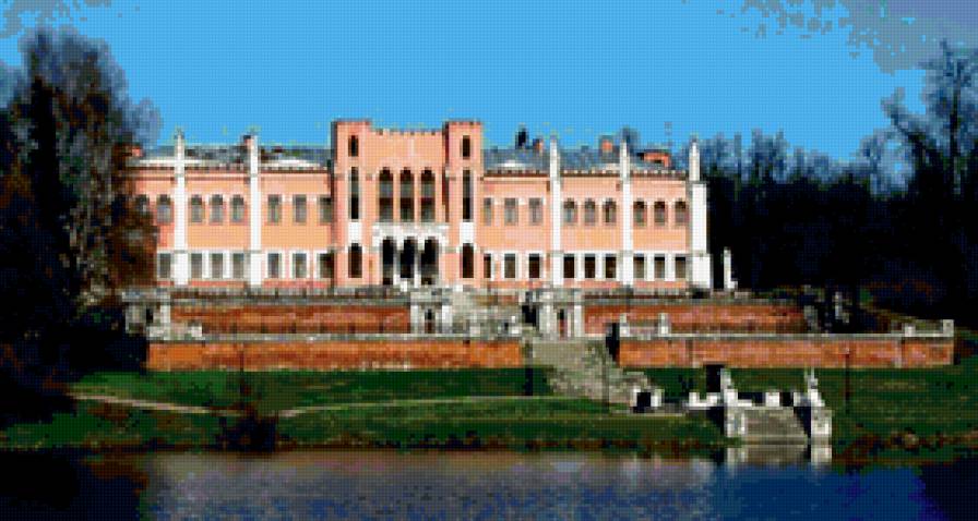 замки мира - замки, дворец, усадьба, замки мира, пруд - предпросмотр