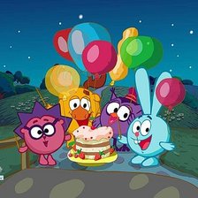 Схема вышивки «Смешарики»