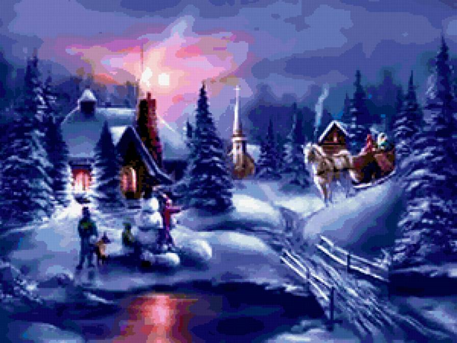 рождество - зима, рождество - предпросмотр