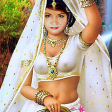 Схема вышивки «Индианка»