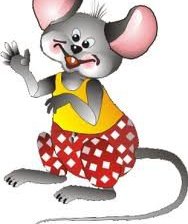 Схема вышивки «Мышка веселушка»