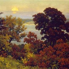 Схема вышивки «Красные сумерки»