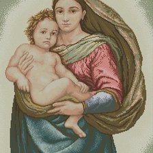 Схема вышивки «мадонна»