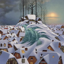 Схема вышивки «зима»