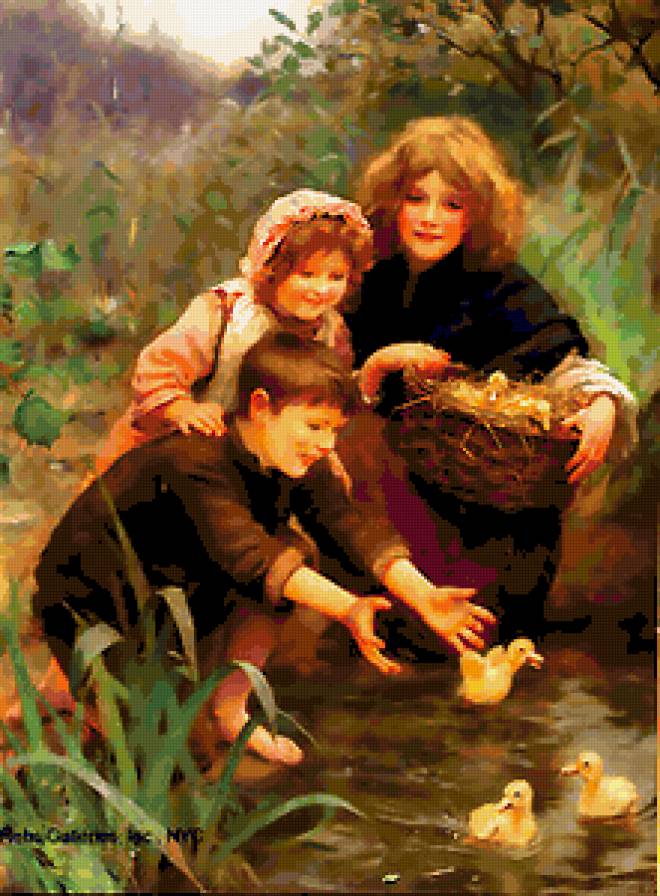 Arthur John Elsley3 - діти, живопис - предпросмотр