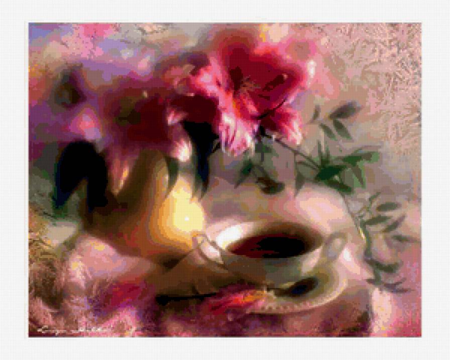 натюрморт с лилиями - предпросмотр