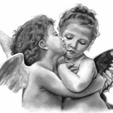 Схема вышивки «ангелочки»