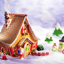 Схема вышивки «Новогодний домик»