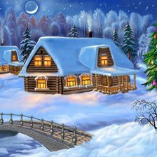 Схема вышивки «зима»