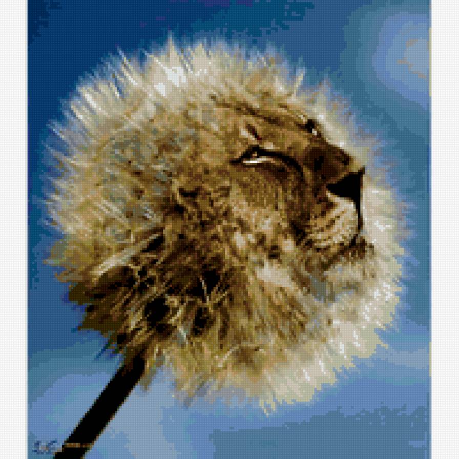 левушка - лев, одуванчик - предпросмотр