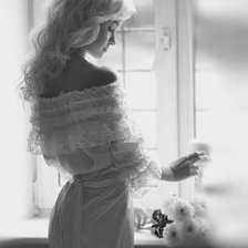 Схема вышивки «Девушка»