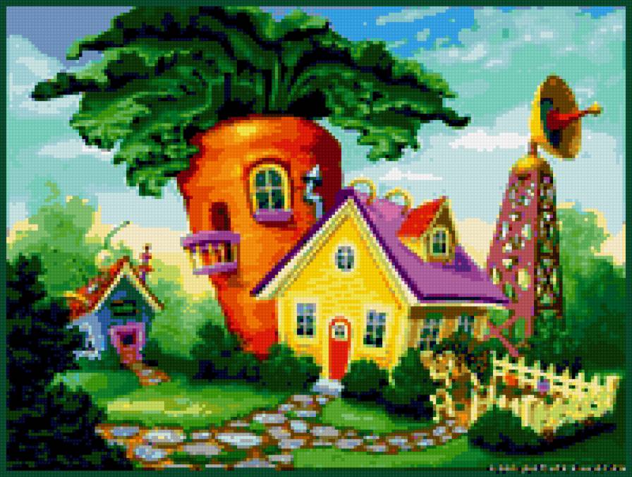 Сказочный домик - домик, детям - предпросмотр