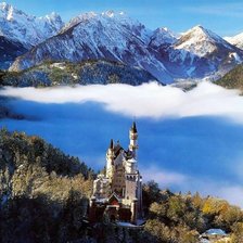 Схема вышивки «Замок Нойшванштайн»