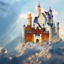 Схема вышивки «Замок Нойшванштайн»