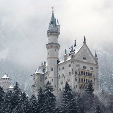 Схема вышивки «Замок Нойшванштайн»