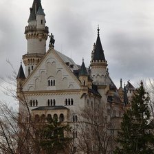 Схема вышивки «Замок Нойшванштайн»