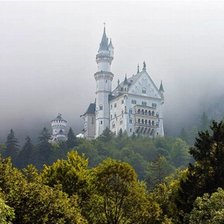 Схема вышивки «Замок Нойшванштайн»