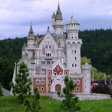 Схема вышивки «Замок Нойшванштайн»