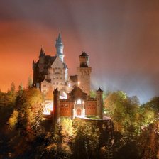 Схема вышивки «Замок Нойшванштайн»