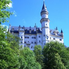 Схема вышивки «Замок Нойшванштайн»