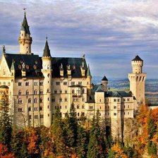 Схема вышивки «Замок Нойшванштайн»