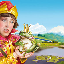 Схема вышивки «лягушка царевна»