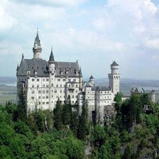 Схема вышивки «Замок Нойшванштайн»