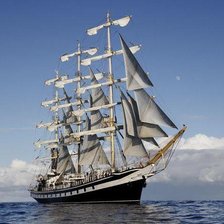 Схема вышивки «Парусник»