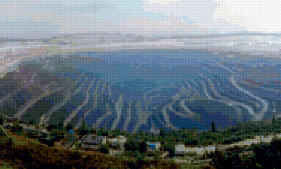 Карьер - воздух, природа, машины - предпросмотр