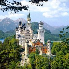 Схема вышивки «Замок Нойшванштайн»