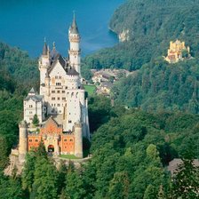 Схема вышивки «Замок Нойшванштайн»