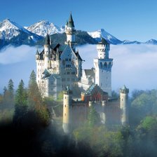 Схема вышивки «Замок Нойшванштайн»