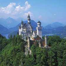 Схема вышивки «Замок Нойшванштайн»